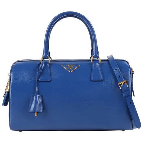 prada canvas bag blue